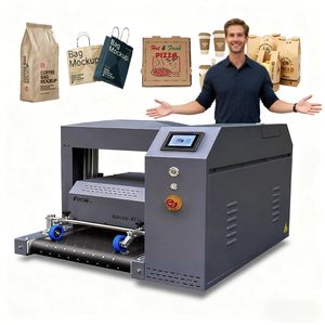 Impresora de Bolsas de Papel Kraft de Una Sola Pasada, 20m/min, Tinta CMYK, para Cajas de Pizza Corrugadas Absorbentes de Agua, Bolsas de Compra - Product Image 2