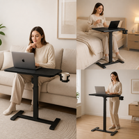Nouvelle table d'appoint électrique réglable AOR, bureau d'ordinateur avec roulettes dissimulées, design moderne, qualité commerciale, personnalisation d'usine