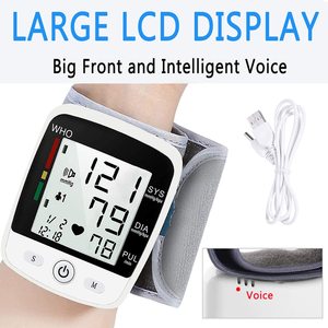 OEM giọng nói phát sóng Huyết Áp Màn hình cổ Tay Huyết Áp Meter sử dụng USB sạc máy đo huyết áp - Product Image 5