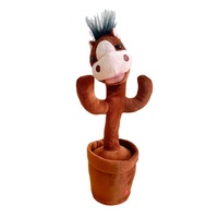 Jouets en peluche de cheval dansant, âne et cactus chantants et dansants, nouveauté 2023, vente en gros au Royaume-Uni