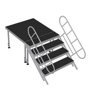 เวทีอะลูมิเนียมแบบแยกส่วนกันลื่นสำหรับงานกิจกรรมกลางแจ้งเวทีเคลื่อนที่เป็นวงกลม - Product Image 3