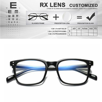 TR90 lunettes optiques de myopie 1.61 lentilles Anti-lumière bleue Prescription lunettes progressives 2023