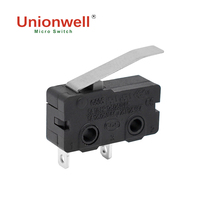 Fabricant Unionwell G605 Interrupteur de voyage Bouton de contact Micro interrupteur avec poignée Deux pattes 5a 125v 250v Micro interrupteur