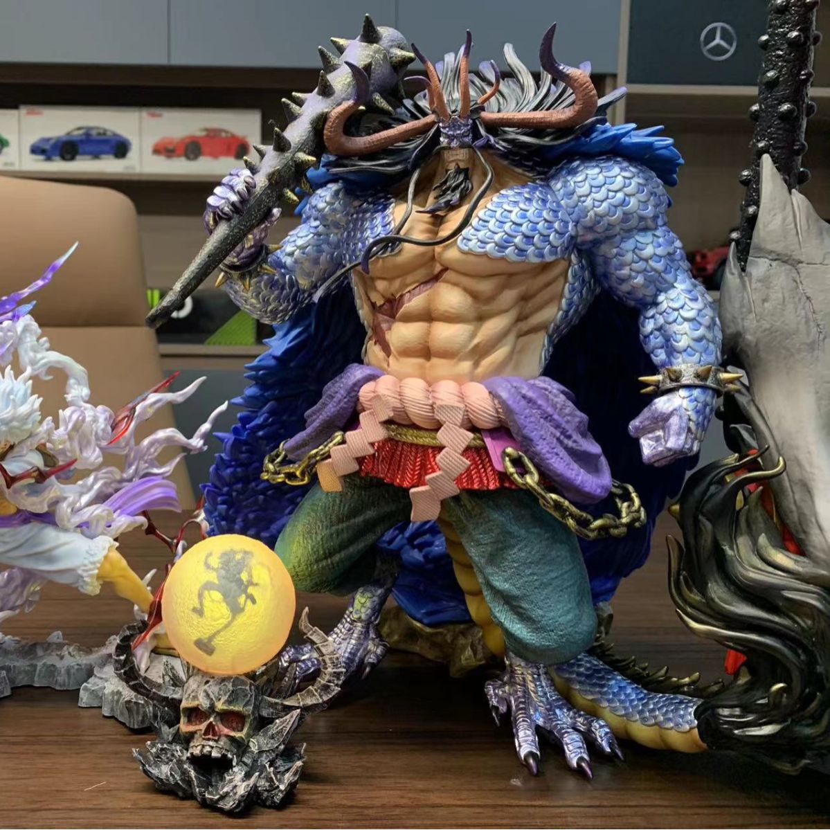 40CM Manga Figurine Statue Orc Kaido Black Pearl Dragon