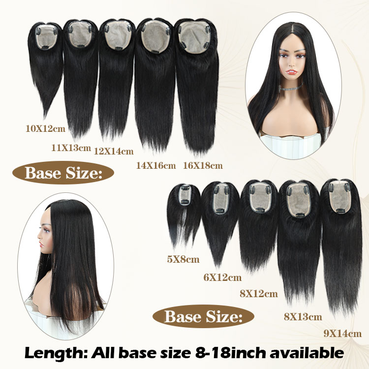 womens skin base human hair topper hair