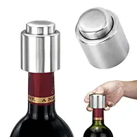 In Acciaio Inox su misura Sealer Pompa Conservatore Barra di metallo vino rosso topper Tappi Sottovuoto Bottiglia di Vino Stopper