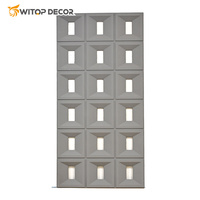 Panneau mural en pierre PU moderne pour extérieur, design 3D, application villa, grande dalle de pierre