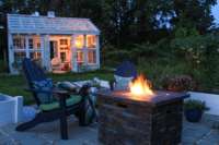 Portable Propane Gaz Foyer Sans Fumée En Plein Air Patio Jardin Cour Partie Intérieur Pierre Look Feu Lieu Réchauffement Cuisson