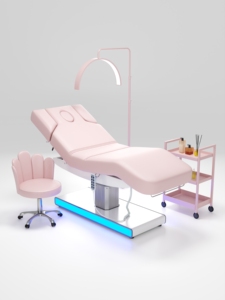 Haut de gamme argent 4 moteurs électrique beauté lit de Massage électrique rose couleur visage SPA beauté meilleurs cils pour <span class=keywords><strong>Salon</strong></span> - Product Image 3