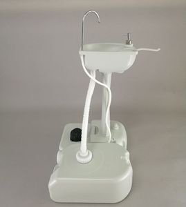Support de lavage des mains Portable évier de Camping station de lavage des mains nouveau HDPE pompe à pied réservoir d'eau évier de Camping - Product Image 3