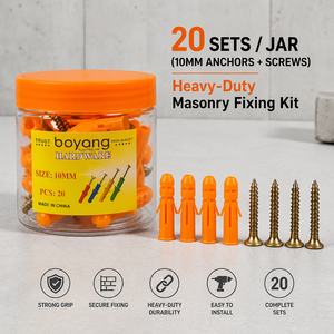 <span class=keywords><strong>Tasselli</strong></span> a Espansione in Nylon <span class=keywords><strong>da</strong></span> 10mm con Viti, Confezione <span class=keywords><strong>da</strong></span> 20 Pezzi, <span class=keywords><strong>Tasselli</strong></span> in Plastica per Fissaggio Edile - Product Image 2