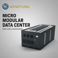 Baie de serveur de centre de données intégrée professionnelle personnalisée de 19 pouces avec module micro intégré, surveillance DCIM intelligente et économie d'énergie