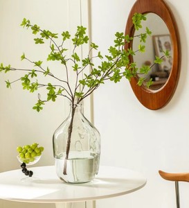 <span class=keywords><strong>Vase</strong></span> de table Art déco moderne, carafe en verre transparente en forme de cube, écologique, grande taille, pour décoration de mariage et de maison, 1000 pièces normales - Product Image 2