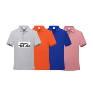 high quality 100% cotton polo shirt custom printing embroidery logo plain blank men polo t shirt