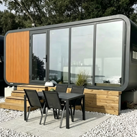 Maison Modulaire Préfabriquée Moderne de 20 pieds, Kit de Cabine Compacte Prêt à l'emploi avec Chambres Mobiles, Type Conteneur, à Vendre