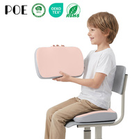 Coussin de siège respirant en soie de lait, coussin de soulagement de la pression en mousse à mémoire de forme épaissie, coussin d'étudiant personnalisé pour tabouret de salle de classe