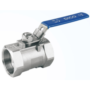 Válvula de Bola Manual de Acero Inoxidable 316, 1000 WOG, 2 Vías, Roscada, de Paso Completo, de Alta Resistencia, 1 Pieza, Certificada OEM ISO9001 - Product Image 1