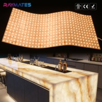 RAYMATES Panneau lumineux LED flexible ultra-efficace 150LM/W 24V 30W 3500K découpable 8 LED pour la décoration intérieure