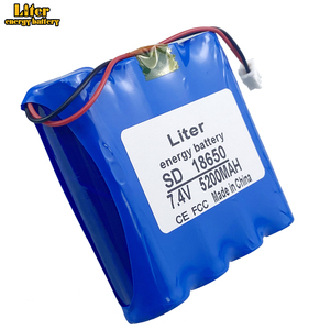 Paquete de Baterías de Litio 18650 de 7.4V 2S2P 5.2ah, Luz <span class=keywords><strong>LED</strong></span> de Pesca, Altavoz, Baterías de Emergencia de 8.4V para Bricolaje <span class=keywords><strong>con</strong></span> PCB - Product Image 2