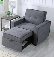 Canapé-lit futon pliant 1 place en tissu de haute qualité, nouveau, avec mousse et ressorts ensachés