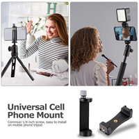 Support de téléphone rotatif 360 support de trépied support de téléphone Clip de montage pour supports de téléphone/bâtons de Selfie