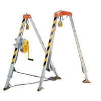 Support de levage d'urgence télescopique automatique portable avec treuil à élingue de levage trépied multifonctionnel de sauvetage incendie