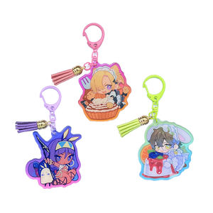 Usine promotionnelle personnalisée Anime UV imprimé acrylique breloques porte-clés en acrylique en Chine - Product Image 3