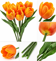 Kunsttulpen Bloemboeket Kunstzijde Bloemarrangement Bruiloft Huisdecoratie Tafeldecoratie Groothandel