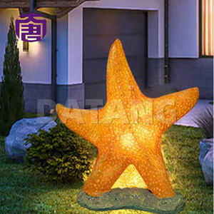 Lampe de jardin LED 5W en forme d'étoile de mer, en résine et fibre de verre, indice IP65, alimentation électrique, idéale pour les décorations de mariage et d'Halloween - Vente chaude - Product Image 6