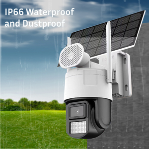 Aov IP 4G Sim HD <span class=keywords><strong>Zoom</strong></span> 2 ống kính CCTV gián điệp máy ảnh ẩn 2 màn hình an ninh máy ảnh góc rộng CMOS cảm biến PTZ tầm nhìn ban đêm ai hỗ trợ - Product Image 3