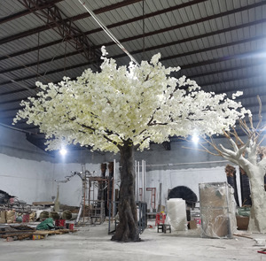 Arbre artificiel personnalisé avec des pieds, fleurs de cerisier Sakura, pour <span class=keywords><strong>Youtube</strong></span>, TikTok, Instagram, décoration de jardin ou de mariage - Product Image 1