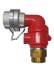 Vanne d'incendie forgée PN16 en laiton DN50 avec raccord de tuyau de type C, vanne de raccordement pour la lutte contre l'incendie DN14461-5 2025 - Product Image 5