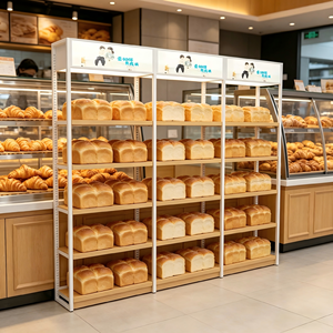 Steel Wood Combination Heavy Duty Freestanding Supermarket <strong>Shelves</strong> Convenience Store <strong>Display</strong> <strong>Unit</strong> - Product Image 6