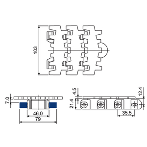Chaînes flexibles en plastique Direct d'usine 103 pour les nouveaux équipements <span class=keywords><strong>de</strong></span> manutention <span class=keywords><strong>de</strong></span> l'industrie <span class=keywords><strong>de</strong></span> l'énergie - Product Image 2