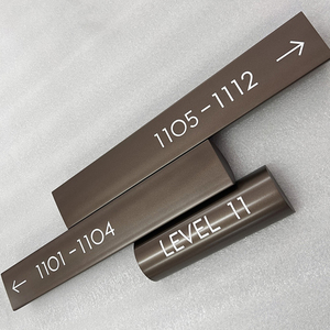 Wall Mounted Semi Cylinder Engraved Hotel Indoor <strong>Way</strong> finding Signage Engraved 3D Acrylic <strong>Signs</strong> Hot selling - Product Image 2