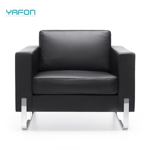 Bộ ghế <span class=keywords><strong>sofa</strong></span> da văn phòng hiện đại màu đen 3+1 - Product Image 3