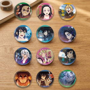 เข็มกลัดอนิเมะดาบพิฆาตอสูร ขนาด 58 มม. แบบติดพลาสติกทรงกลม ของที่ระลึก - Product Image 3