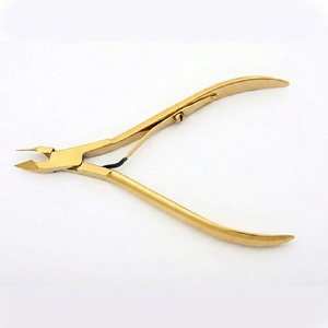 Professional Gold Cuticle Nipper Manual Stainless Steel <b>Nail</b> <b>Tool</b> - Product Image 1