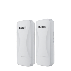 KuWFi WB5G03 3km Longue Distance Gigabit Port 24V POE Power Blanc PTP Extérieur CPE <span class=keywords><strong>WiFi</strong></span> Répéteur AP Mode <span class=keywords><strong>pour</strong></span> Caméra IP - Product Image 1