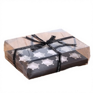 Caja Rígida de PET Transparente Biodegradable de 12 Cavidades para Cupcakes y Empaque de Comida para Llevar - Product Image 4