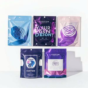 Custom Logo Printed Three-Sided <b>Seal</b> Edible Candy Packing <b>Bags</b> 3.5g Moisture and Smell Proof Foil Packaging for Sugars - Product Image 3