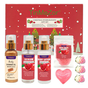 カスタムロゴクリスマス高級バレンタインボディケアスパキット女性用ママ姉妹娘用ザクロ - Product Image 1