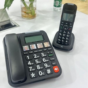 D2015TAM DECT Juego de teléfono inalámbrico con botones grandes y marcación de fotos Teléfono inalámbrico digital expandible con 2 auriculares - Product Image 6