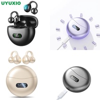 Écouteurs sans fil à oreille ouverte pour le voyage, légers, avec appels clairs, pour activités de plein air, produits tendance, étui de présentation de la batterie