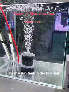 อุปกรณ์กรองตู้ปลาพลาสติกแบบประหยัดพลังงานรูปทรงสี่เหลี่ยมผืนผ้า พร้อมฟองน้ำกรองอากาศและไบโอบอลสำหรับตู้ปลา - Product Image 6