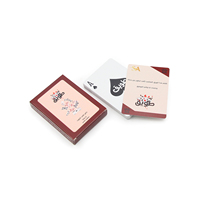 Cartes à jouer en plastique imperméables pour le voyage, format standard 52, logo OEM personnalisé, service d'impression personnalisée en gros