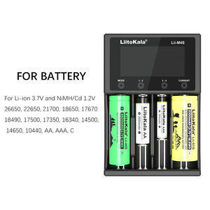 Analyseur à 4 fentes Testeur de batterie Li-ion NiMH <span class=keywords><strong>Chargeur</strong></span> de batterie AAA 10440 14500 16340 18650 <span class=keywords><strong>Chargeur</strong></span> de batterie - Product Image 4