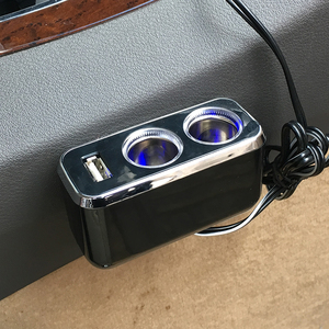 Chargeur de <span class=keywords><strong>voiture</strong></span> USB Shunwei Intelligent 1A avec <span class=keywords><strong>prise</strong></span> allume-cigare 2 voies Adaptateur de tension 12-24V - Product Image 4