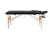 Table de massage en bois au design moderne, équipement de spa et salon, chaise de soin confortable, pliable et portable, pour hôtels, écoles et utilisation extérieure, facile à transporter