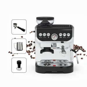 household professional 3 in 1 coffee machine automatic espresso cappuccino coffee makers for business